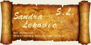 Sandra Lepović vizit kartica